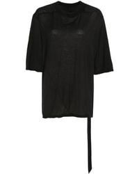 Rick Owens - Seam-Detail Longline T-Shirt - Lyst