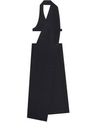 Courreges - Double-Breasted Crossover-Front Midi Dress - Lyst