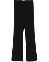Elisabetta Franchi - Krepphose Mit Satinbesatz - Lyst