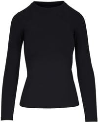 L'Agence - Long-Sleeve Knit Top - Lyst