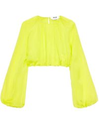 MSGM - Long-Sleeve Blouse - Lyst