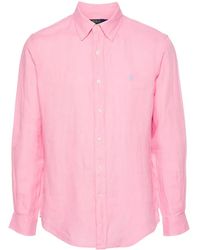Polo Ralph Lauren - Polo Pony-Embroidered Linen Shirt - Lyst