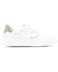 Philippe Model - Logo-Patch Low-Top Sneakers - Lyst