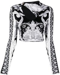 Versace - Barocco Print Top - Lyst