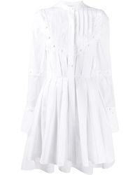 McQueen - Pleated Shirt Dress - Lyst