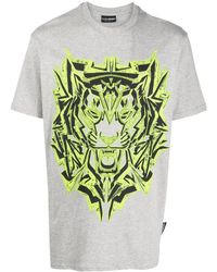 Philipp Plein - Thunder Tiger Cotton T-Shirt - Lyst