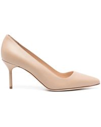 Manolo Blahnik - Tora 70Mm Leather Pumps - Lyst