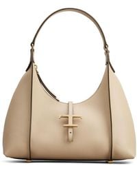 Tod's - Timeless T Shoulder Bags - Lyst
