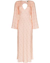 RIXO London Jurk Met Bloemenprint - Roze