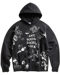 ANTI SOCIAL SOCIAL CLUB - Illustrated-Print Hoodie - Lyst