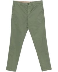 White Sand - Flat-Front Cotton Trousers - Lyst