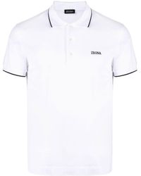 Zegna - Poloshirt Met Geborduurd Logo - Lyst