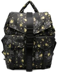 Ganni - Floral-Print Backpack - Lyst
