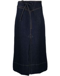 Rejina Pyo - Boon Organic-cotton Denim Midi Skirt - Lyst