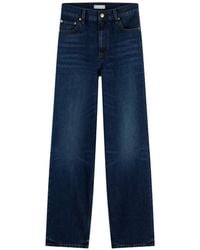 Tommy Hilfiger - Sarah Logo-Embroidered Straight-Leg Jeans - Lyst