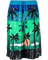 P.A.R.O.S.H. - Sequin-embellished Drawstring Shorts - Lyst