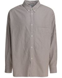 Beams Plus - Lisa Striped Chest-Pocket Shirt - Lyst