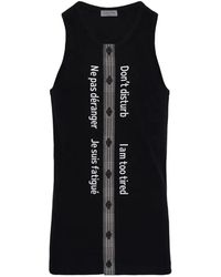Yohji Yamamoto - Slogan-Print Tank Top - Lyst