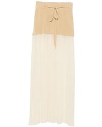 AYA MUSE - Asha Sheer-Panel Maxi Skirt - Lyst