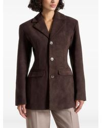 Manière De Voir - Claire Suede-Leather Blazer - Lyst