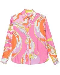 PUCCI - Abstract-Print Shirt - Lyst