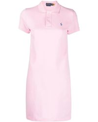 Polo Ralph Lauren - Signature Crest Polo Mini Dress - Lyst