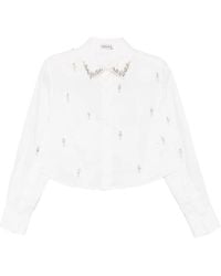 Jonathan Simkhai - Renata Embellished Button-Down Shirt - Lyst