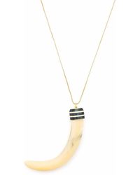 Tory Burch - Horn-Pendant Necklace - Lyst