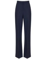 Elisabetta Franchi - Pinstriped Palazzo Pants - Lyst