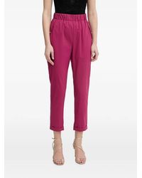 Liu Jo - Slim-Fit Trousers With Turn-Ups - Lyst
