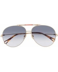 Chloé - グラデーション パイロットフレーム サングラス - Lyst
