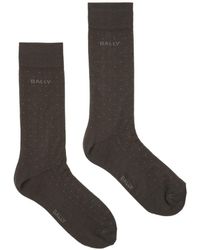 Bally - Dot-intarsia Ankle Socks - Lyst