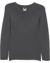 Giorgio Armani - Ribbed Round-Neck Sweater - Lyst