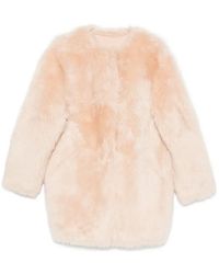 Liska - Shearling Round-Neck Jacket - Lyst