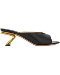 Ferragamo - S-Shaped Open Toe Sandals - Lyst