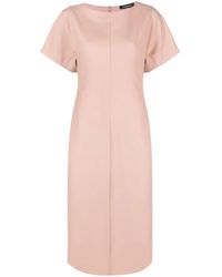 Fabiana Filippi - Round-Neck Short-Sleeve Dress - Lyst