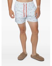MC2 Saint Barth - Lighting Micro Stretch Palm Tree-Print Swim Shorts - Lyst
