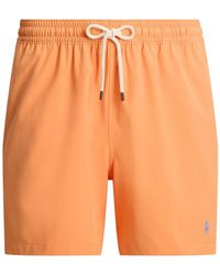 Polo Ralph Lauren - Drawstring Embroidered Swim Trunk - Lyst