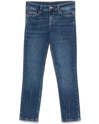 Liu Jo - Jeans Met Verhoogde Zoom - Lyst