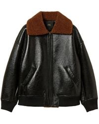 Twinset - Padded Faux-Shearling Bomber Jacket - Lyst