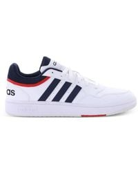 adidas - Hoops 3.0 Low Stripes Sneakers - Lyst
