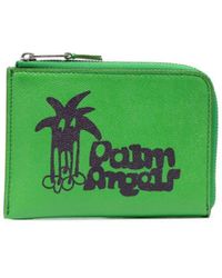 Palm Angels - Logo-print Leather Wallet - Lyst