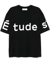 Etudes Studio - T-Shirt Met Logoprint - Lyst