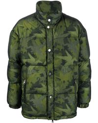 Etro - Gefütterte Jacke mit Camouflage-Print - Lyst