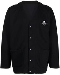 White Mountaineering - X F.c. Real Bristol Logo-patch Cardigan - Lyst