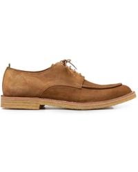 Officine Creative - History Suede Apron-Toe Derby Shoes - Lyst