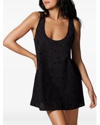 Kiki de Montparnasse - Simone Cotton Eyelet-Detailing Mini Dress - Lyst