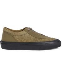 Stone Island - S100020 Suede Low-Top Trainers With Compass Logo Patch - Lyst