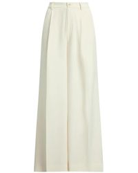 Ralph Lauren - Double-Faced Georgette Trousers - Lyst