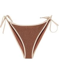 MC2 Saint Barth - Virgo Glitter-Effect Side-Tie Bikini Bottoms - Lyst